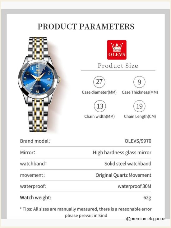 Stainless Steel Small Wrist Dress Watch Analog Quartz Ladies main image 6